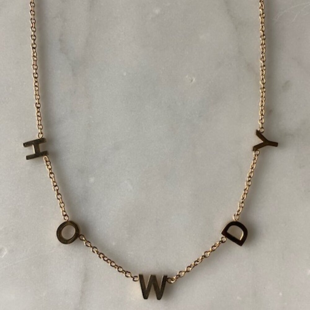CHRISTINA GREENE HOWDY NECKLACE 18K